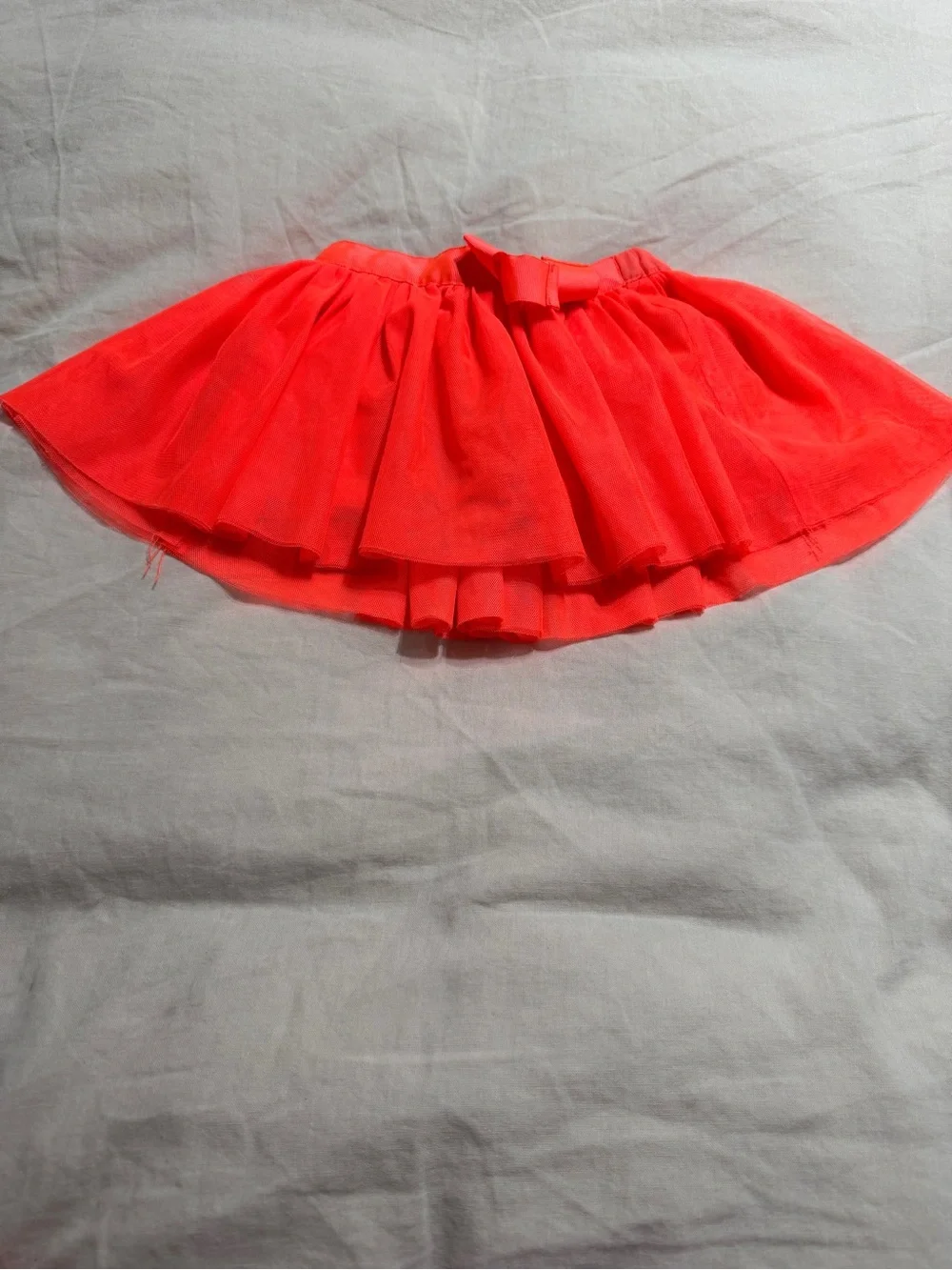 Genuine Kids by OshKosh Neon Coral Tulle Skirt with Bow